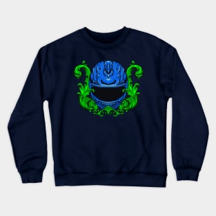 Blue helmet with ornament Crewneck Sweatshirt